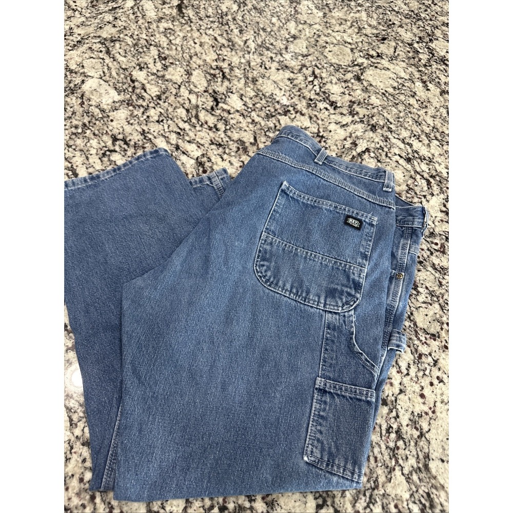Vintage Key Carpenter Jeans‎ Men 46x30 Straight Relaxed Medium Wash Denim Pants